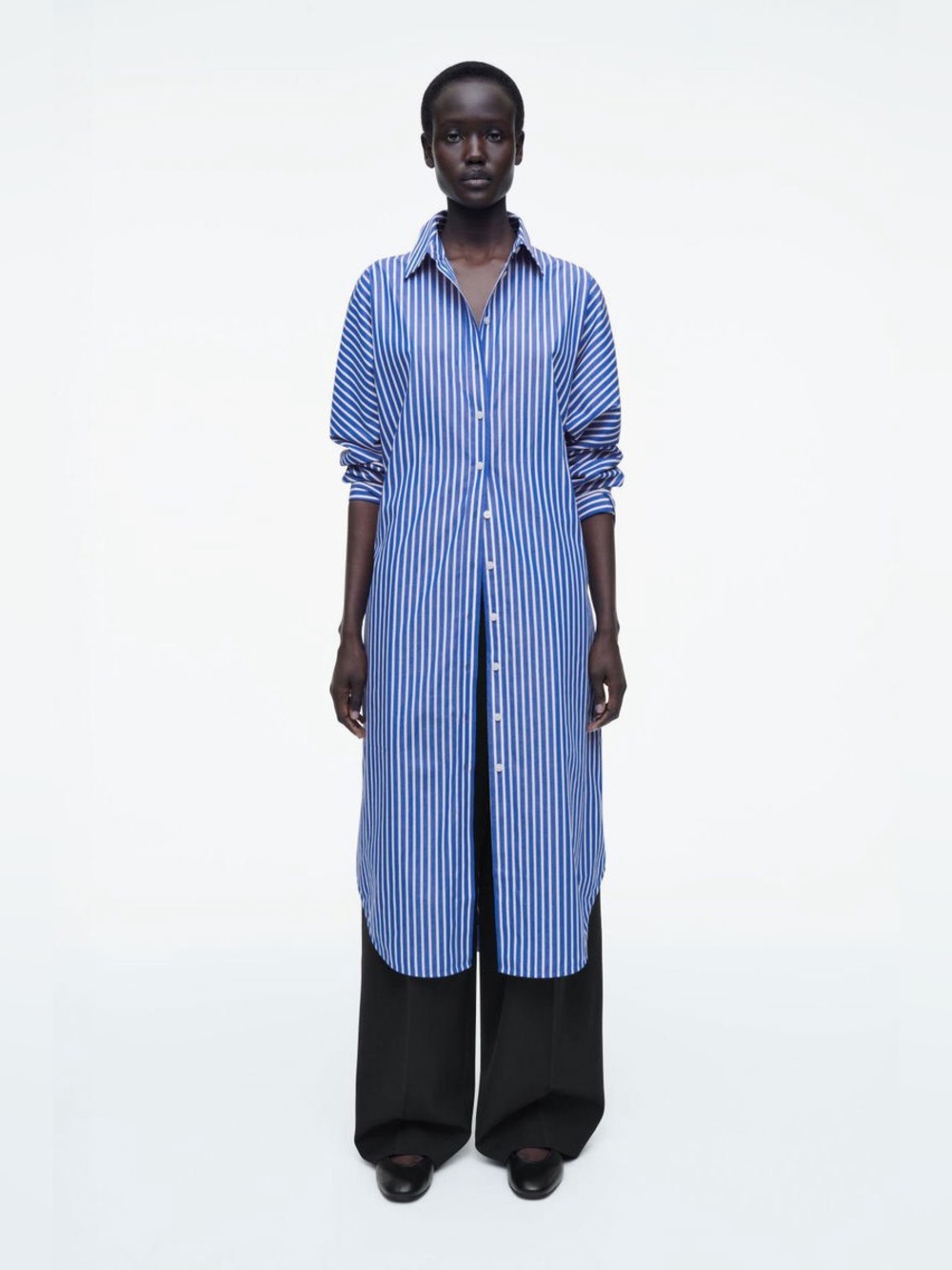 COS Relaxed Cotton Shirt Dress (no belt)